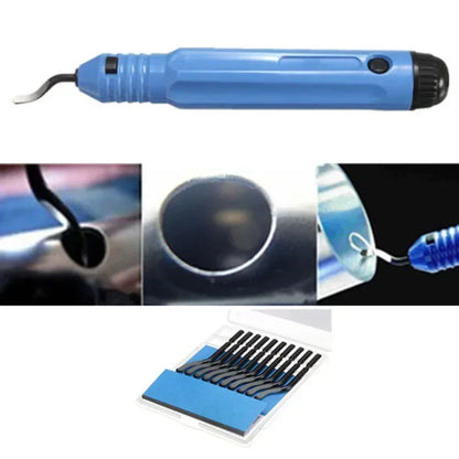 Versatile Burr Metal Repair Tool Kit with 10 Deburring Blades – Perfect for Wood and Plastic Projects