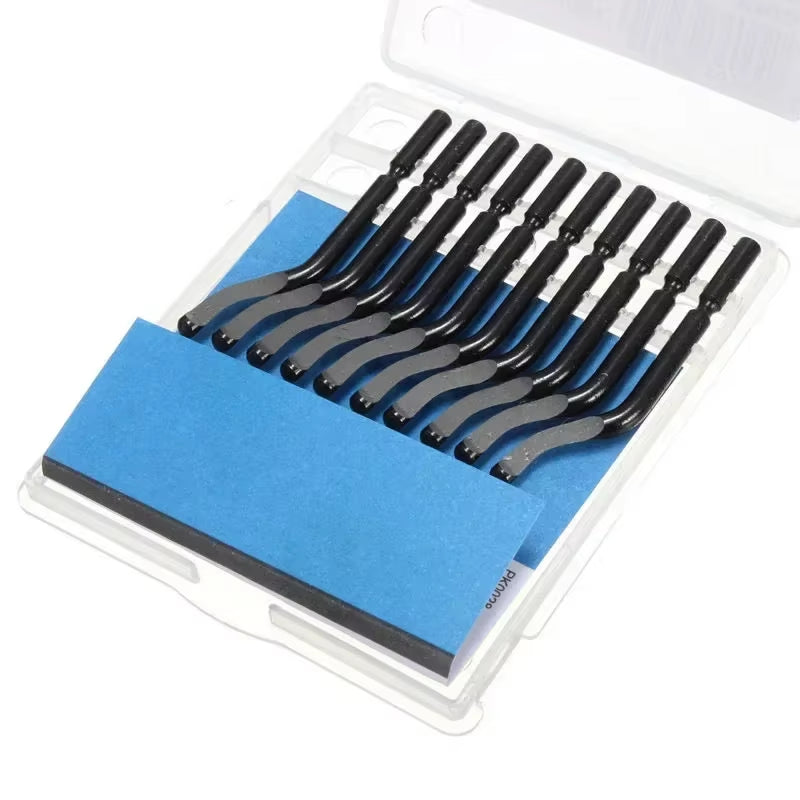 Versatile Burr Metal Repair Tool Kit with 10 Deburring Blades – Perfect for Wood and Plastic Projects