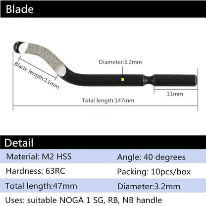 Versatile Burr Metal Repair Tool Kit with 10 Deburring Blades – Perfect for Wood and Plastic Projects